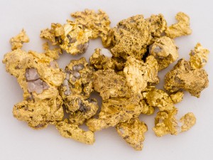 Gold nuggets from Back Creek, Tasmania